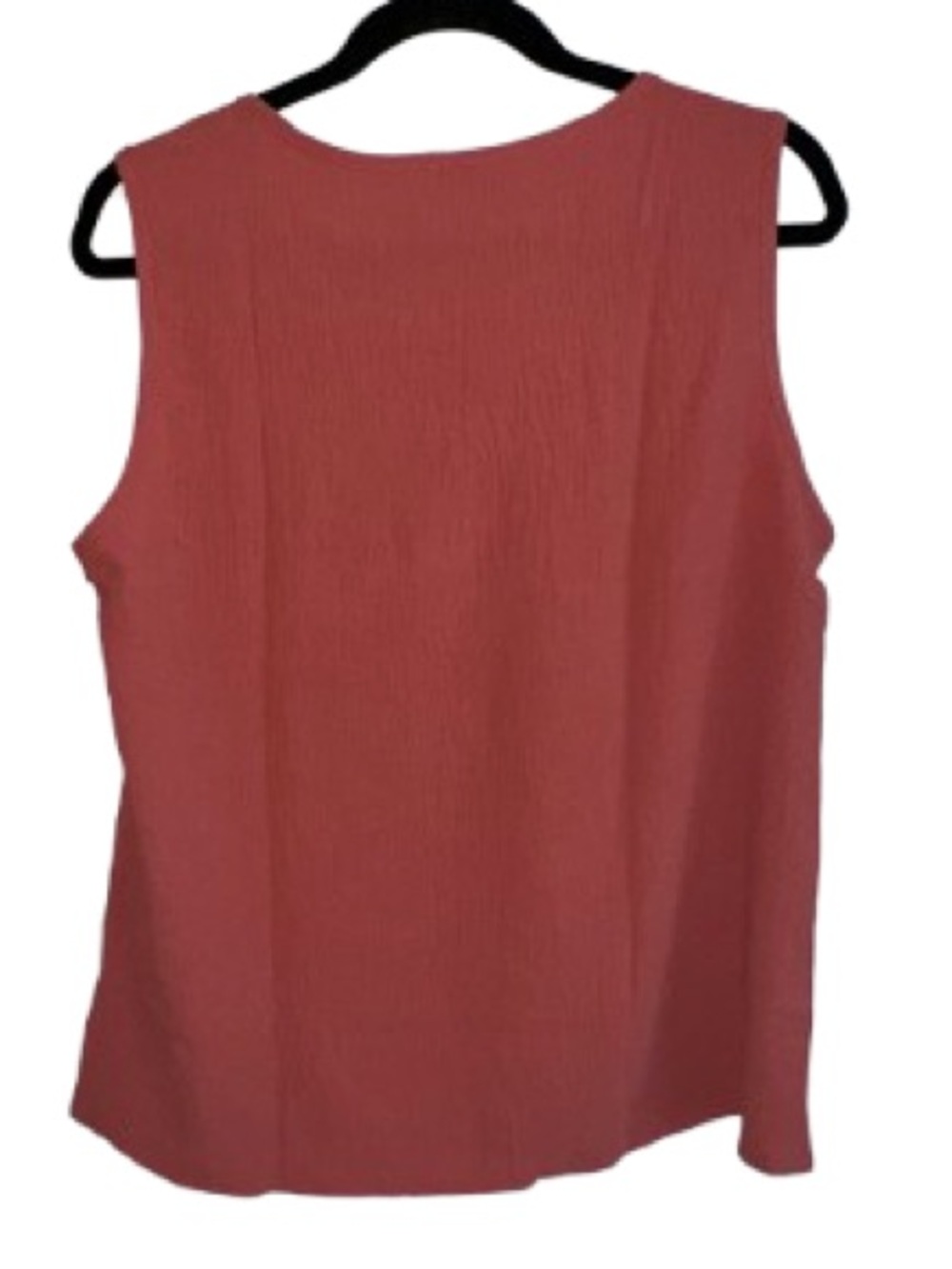 NWOT Sleeveless Keyhole Shell Top - Rose Rust - Picture 5 of 5